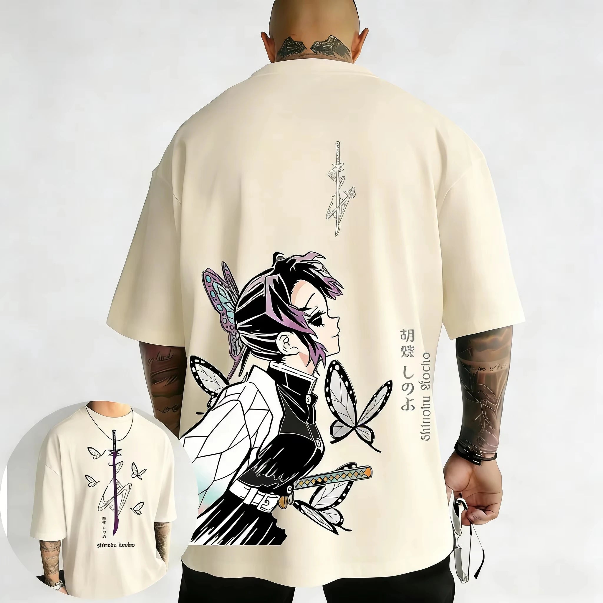 Demon Slayer Shinobu Anime Printed T-Shirt