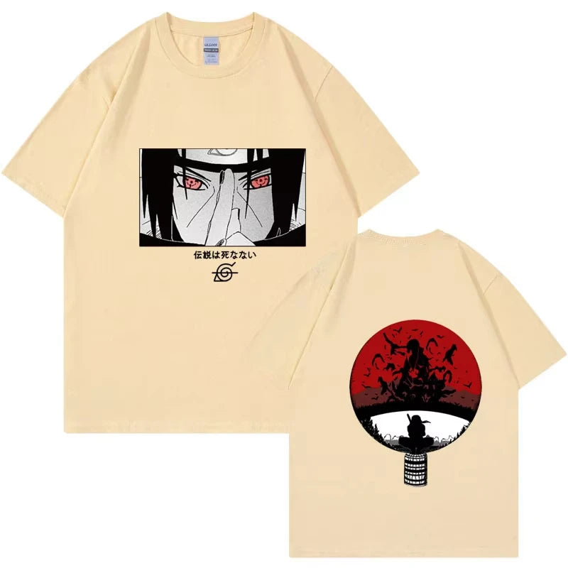 2026 Japanese Naruto Uchiha Itachi Printed T-shirt