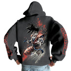 2026 Dragon Ball Retro Anime Hoodie - Son Goku Print