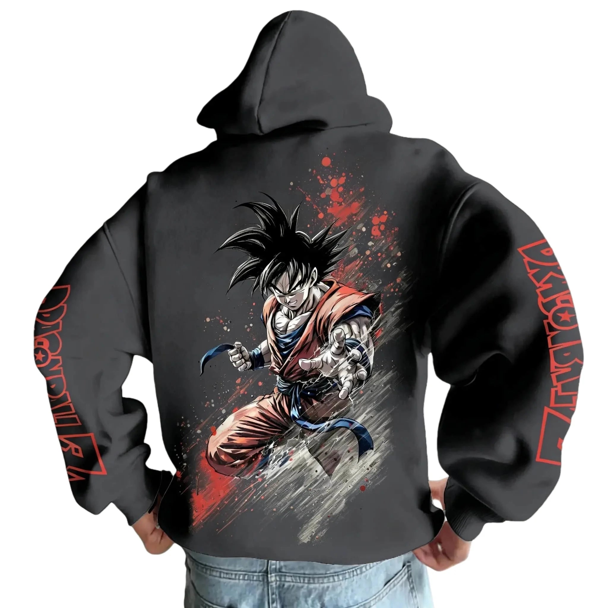 2026 Dragon Ball Retro Anime Hoodie - Son Goku Print