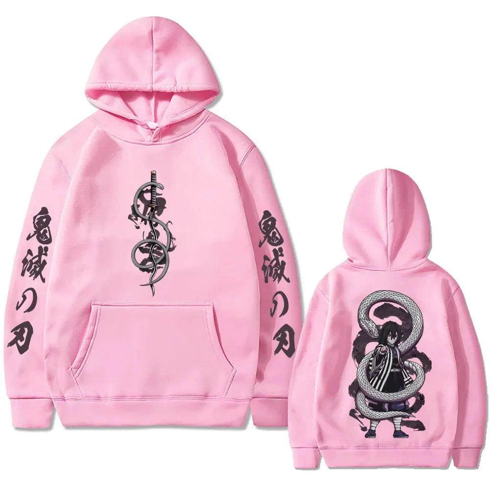 Anime Demon Slayer Iguro Obanai Hoodie for Men and Women
