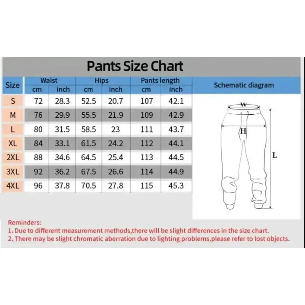 2026 One Piece Anime Print Baggy Joggers for Men