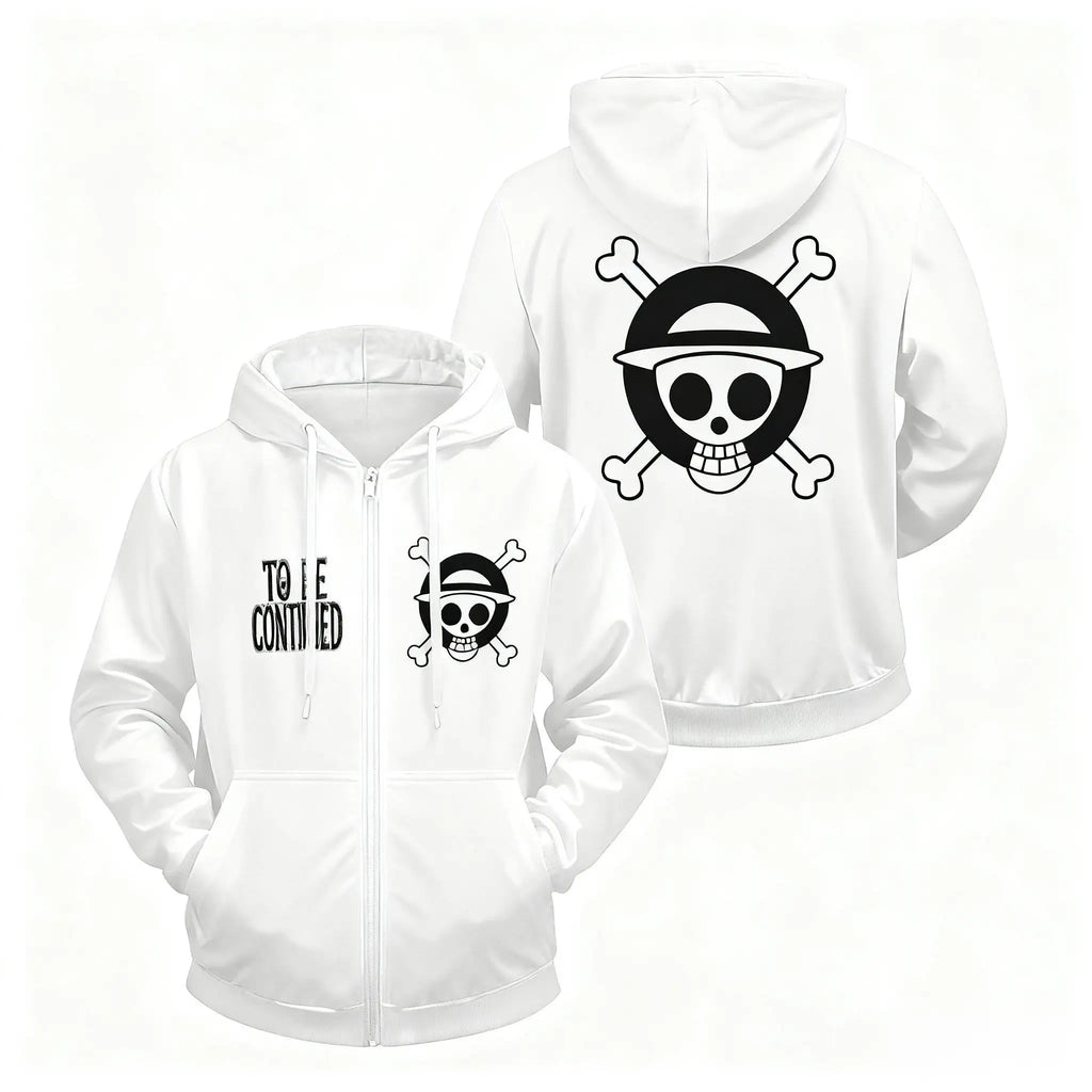 One Piece Anime Zipper Hooded Jacket