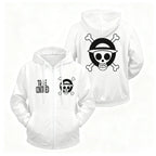 One Piece Anime Zipper Hooded Jacket