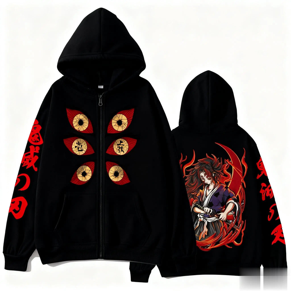 2026 Kinoko Kokushibo Men's Hoodie - Japanese Anime Style