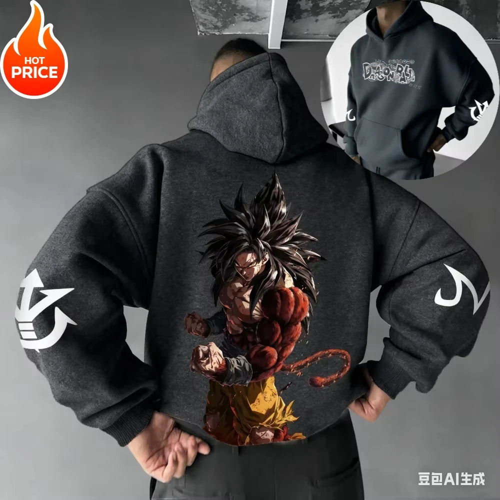 2026 Winter Dragon Ball Super Saiyan Retro Hoodie