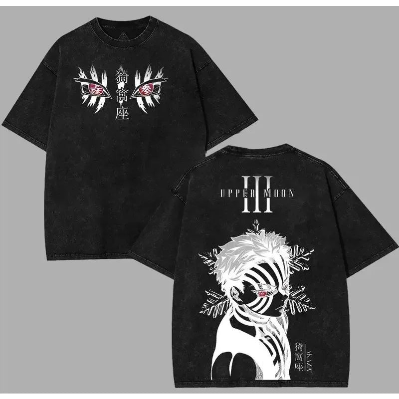 Anime Demon Slayer Retro T-shirt for Spring/Summer