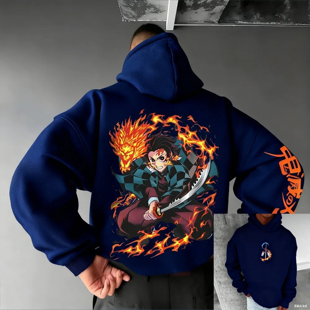 Super Sized Demon Slayer Anime Unisex Hoodie