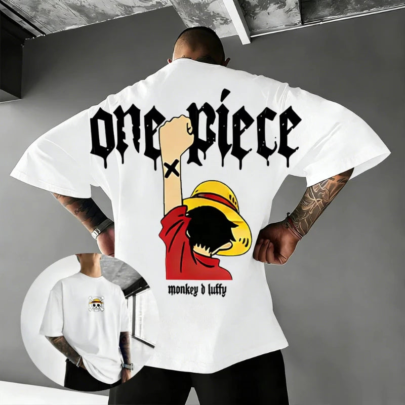 Oversized Vintage Luffy Anime T-Shirt for Men & Women
