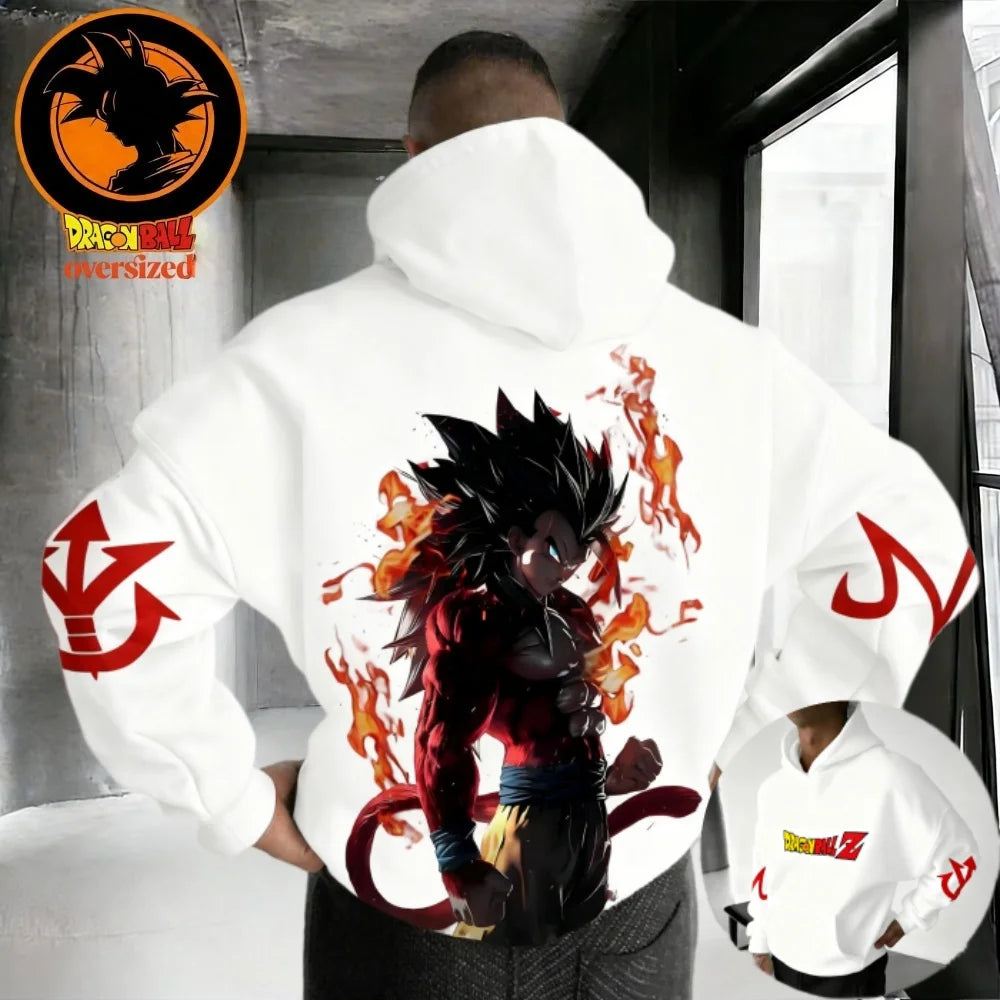 2026 Winter Dragon Ball Retro Oversized Hoodie