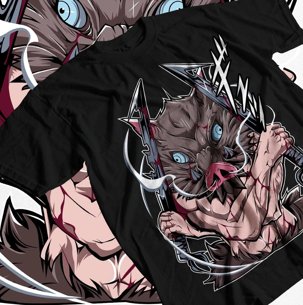 Inosuke T-shirt - Demon Slayer Kimetsu No Yaiba Gift