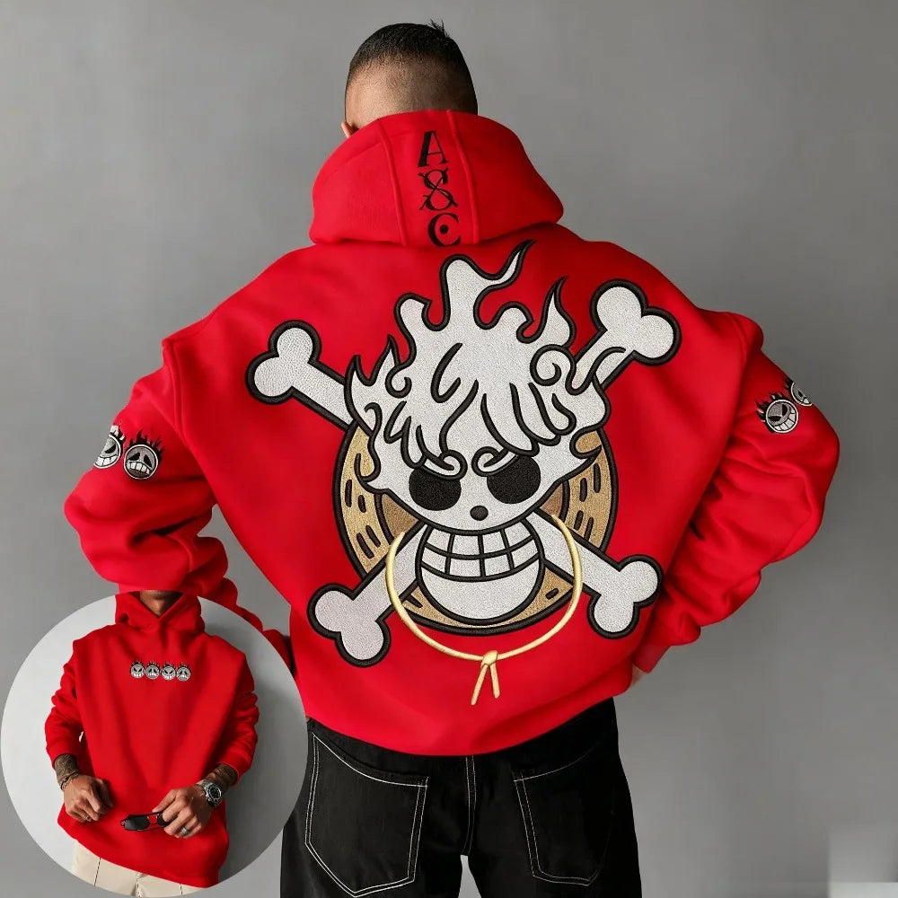One Piece Oversized Hoodie - Unisex Anime Sweatshirt