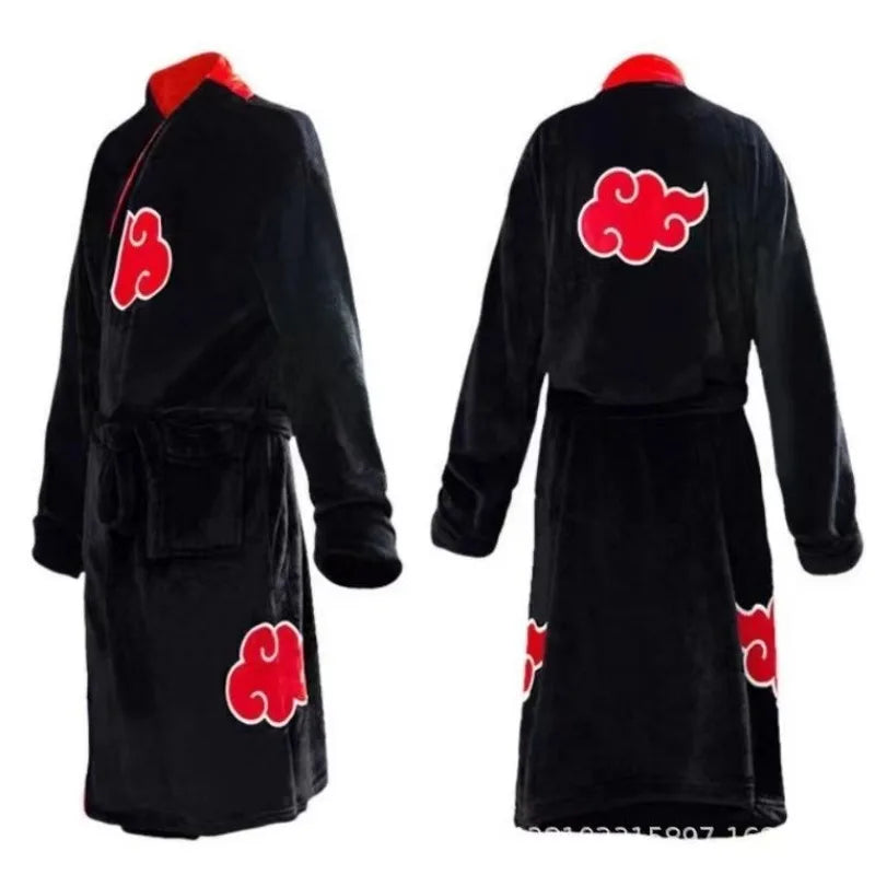Cute Naruto Red Cloud Spring Pajamas Nightgown