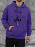 Paris France Eiffel Tower Print Mens Hoodie Street Hip Hop Clothes Fleece Casual Hoody Autumn Loose Fashion Men Sportswears - cankarfashion