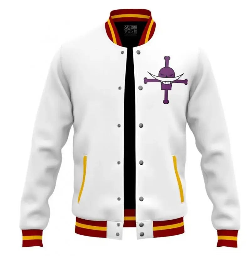 Anime One Piece Luffy Pattern Oversized Jacket