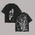 Jiraiya T Shirt - Vintage Acid Wash Anime Graphic