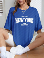When 1968 The New York Is Young Cotton Woman Tshirts Oversize Daily Tshirts Creativity Streettshirt Individual Casual Clothes - cankarfashion