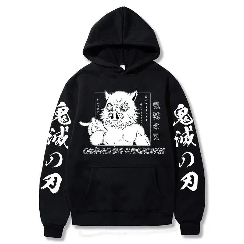 2026 New Demon Slayer Inosuke Hashibira Hoodie