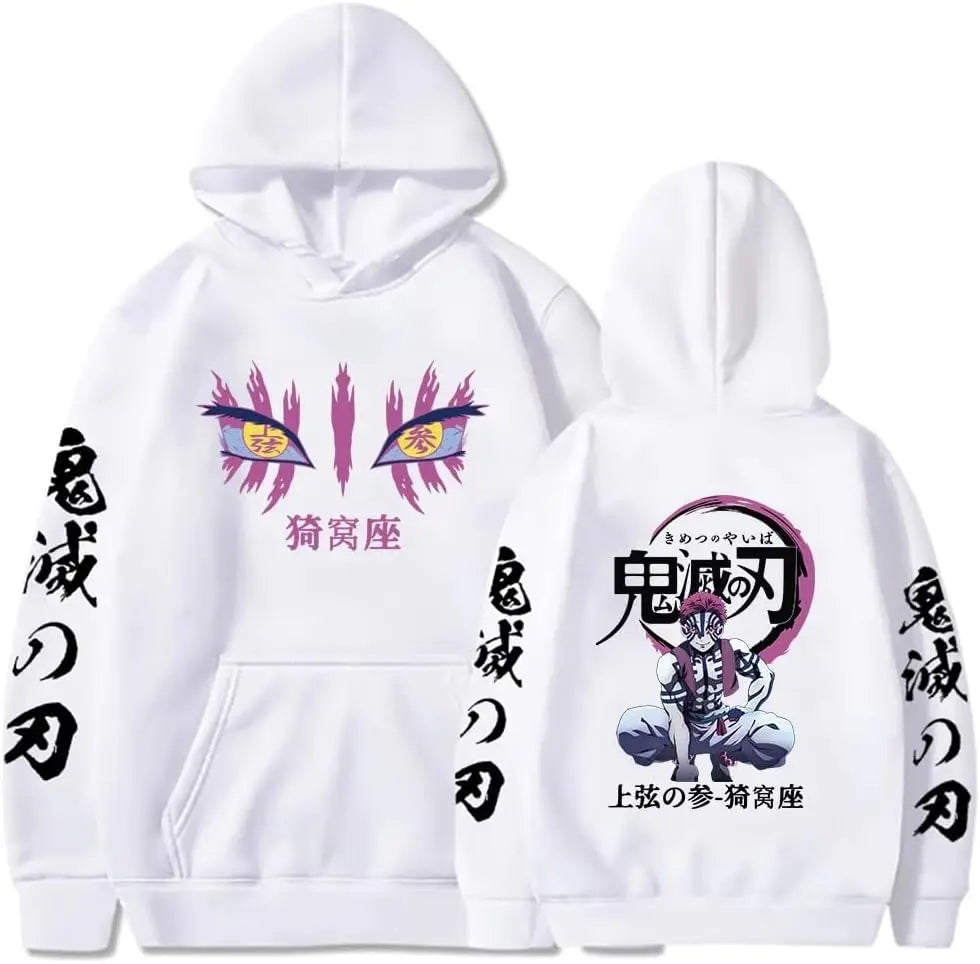 Anime Demon Slayer Akaza Hoodie - Unisex