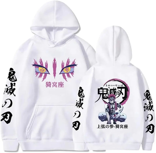 Anime Demon Slayer Akaza Hoodie - Unisex
