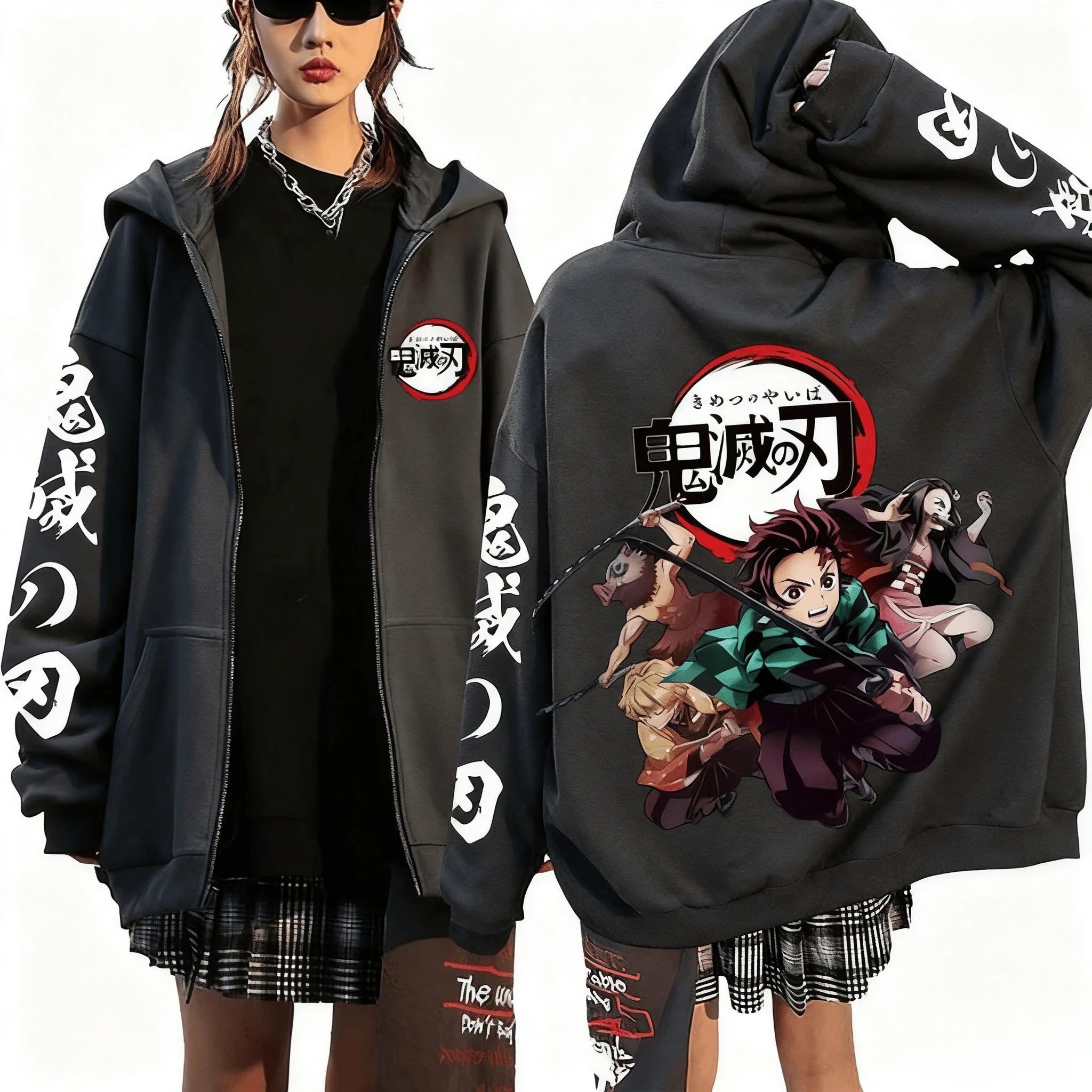 Men's Devil Killer Anime Zipper Hoodie