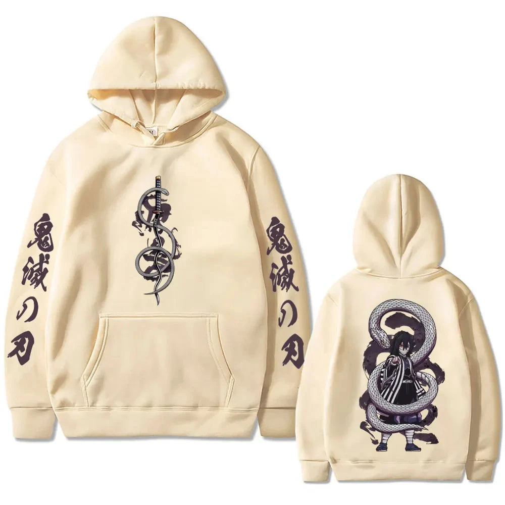 Anime Demon Slayer Iguro Obanai Hoodie for Men and Women