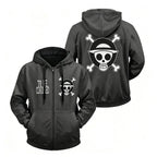 One Piece Anime Zipper Hooded Jacket