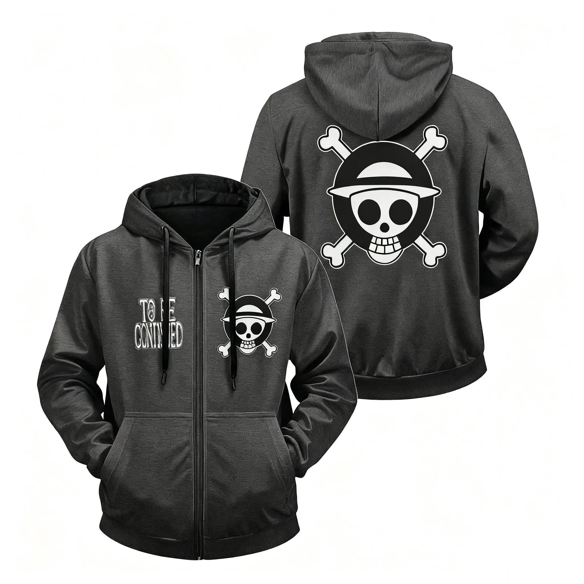 One Piece Anime Zipper Hooded Jacket