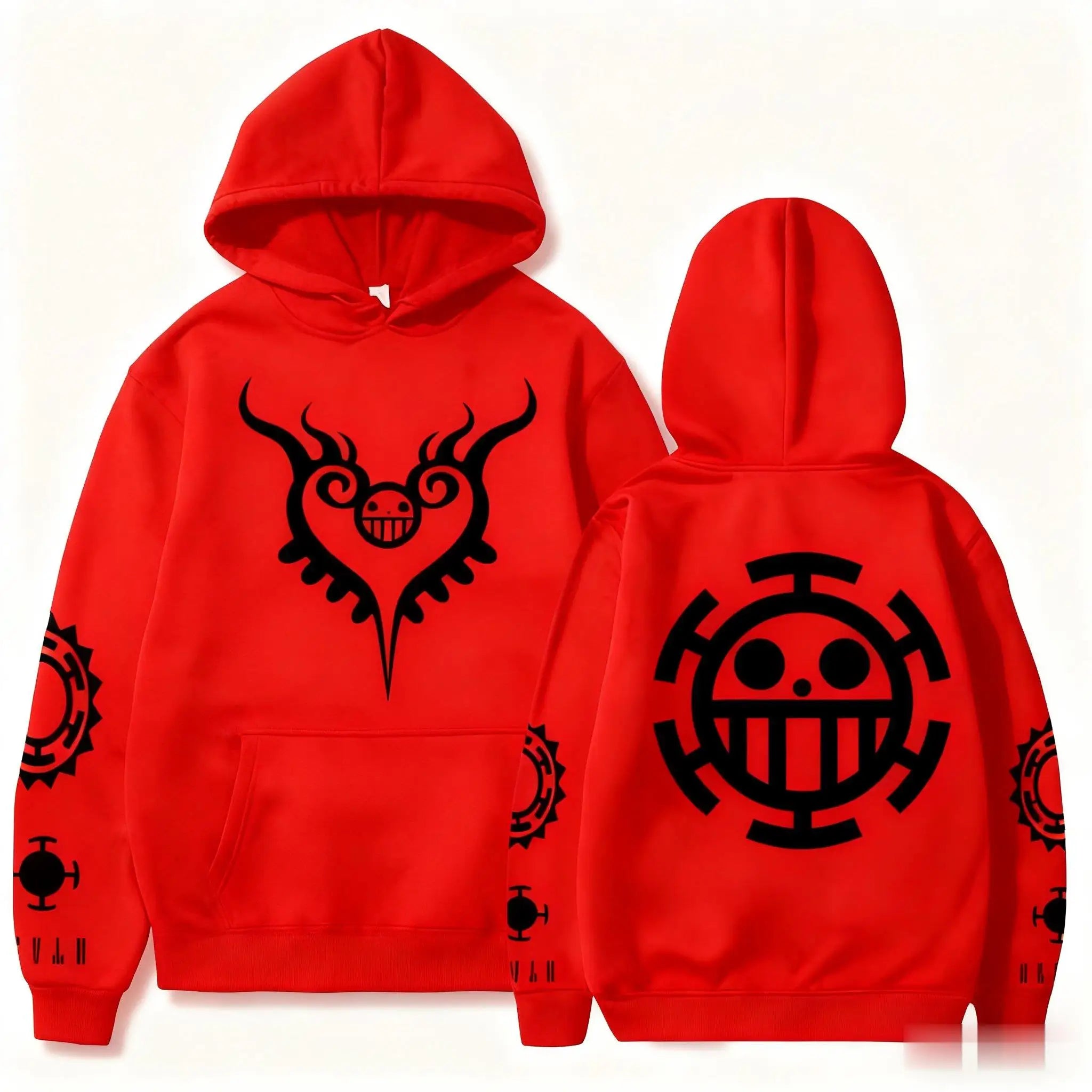 Unisex Anime Cosplay Hoodie - Casual Y2K Fashion