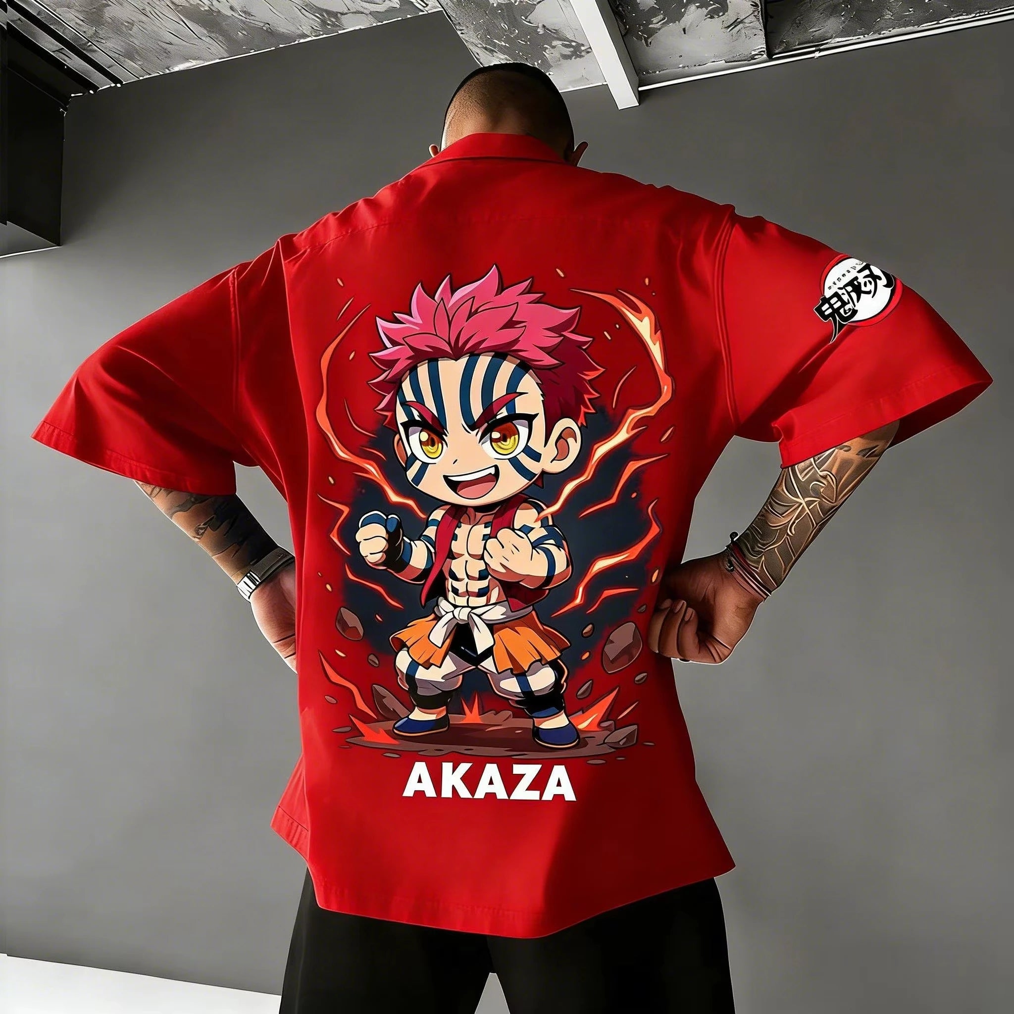 Anime Demon Slayer Akaza Nezuko Tanjiro T-Shirt
