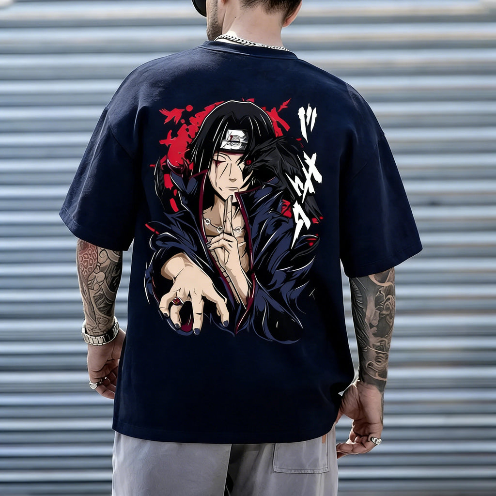 Itachi Uchiha T-shirt for Men - Anime Cotton Top