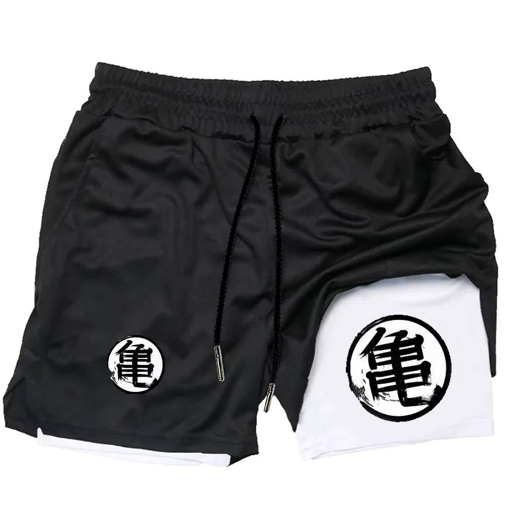 Dragon Ball Anime Printed Shorts - Quick-Drying Sports Pants