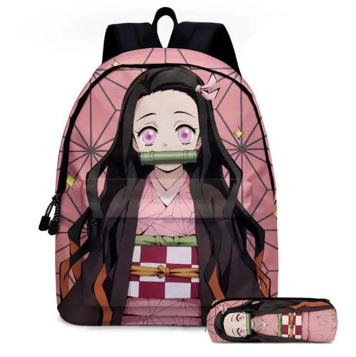 Anime Demon Slayer Backpack Set - 2pcs