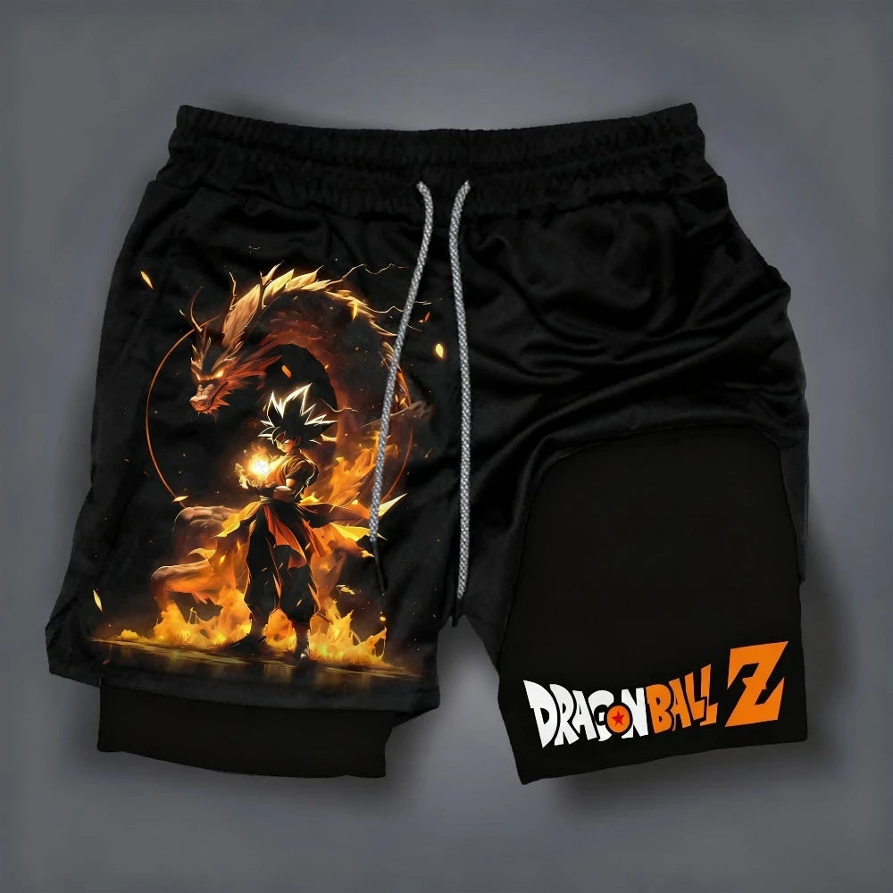 Dragon Ball Goku Printed Summer Shorts for Men