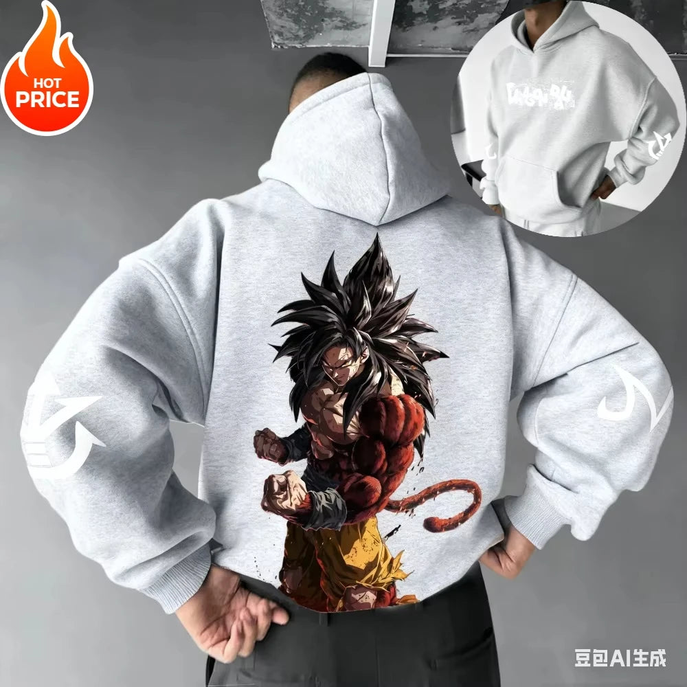 2026 Winter Dragon Ball Super Saiyan Retro Hoodie