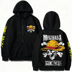 One Piece Mugiwara Zip Up Hoodie - Anime Streetwear