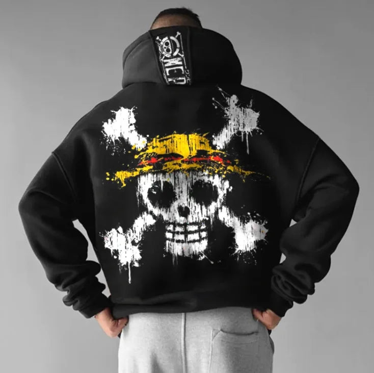 One Piece Anime Printed Oversized Hoodies