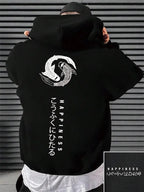 Japanese Cartoon Printing Men Hoody O-Neck All Match Loose Sweatshirt Fashion Fleece Basic Daily Hoodie Autumn Novelty Clothes - cankarfashion