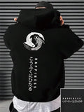Japanese Cartoon Printing Men Hoody O-Neck All Match Loose Sweatshirt Fashion Fleece Basic Daily Hoodie Autumn Novelty Clothes - cankarfashion