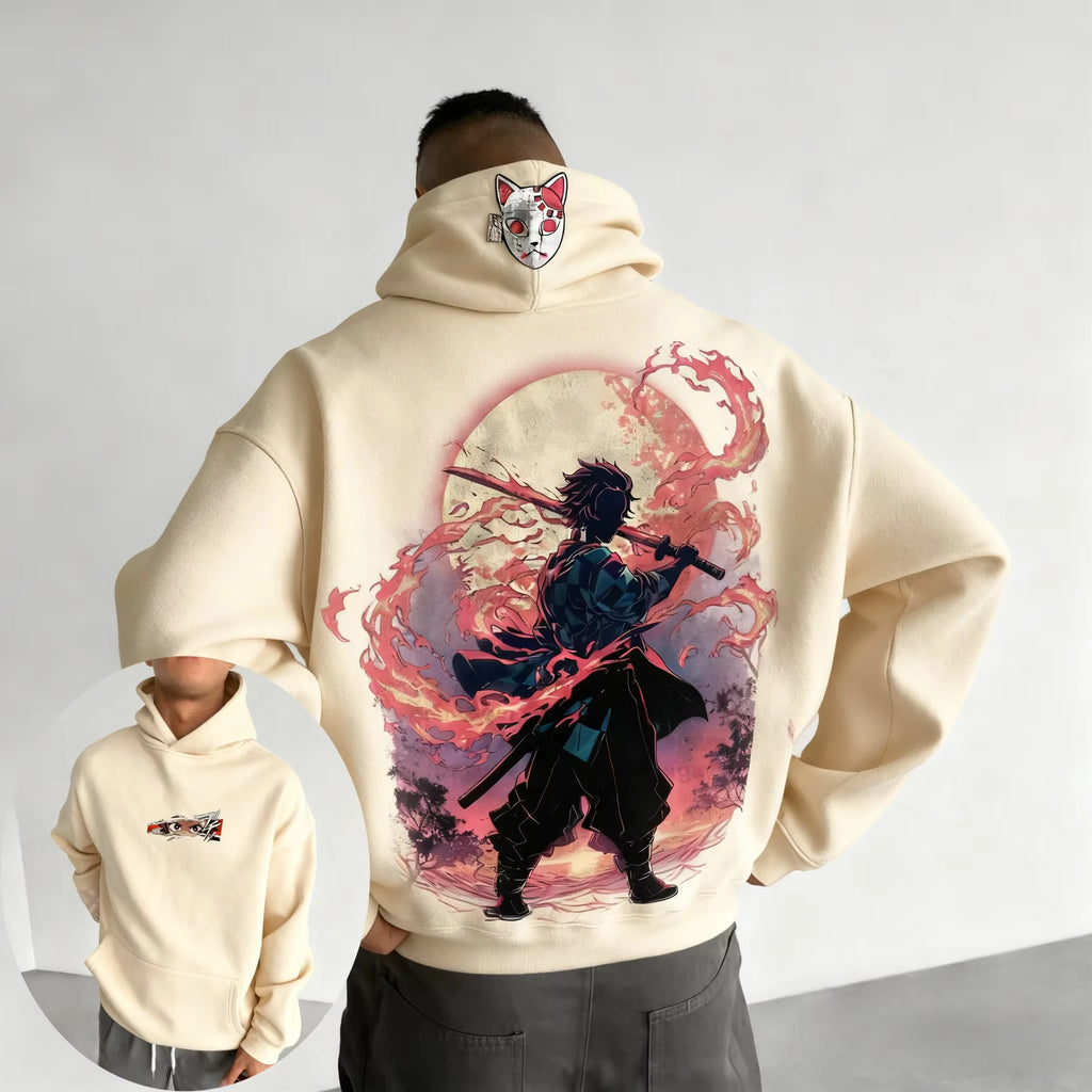 Devil Killer Kamado Tanjirou Hoodie - Unisex Anime Fashion