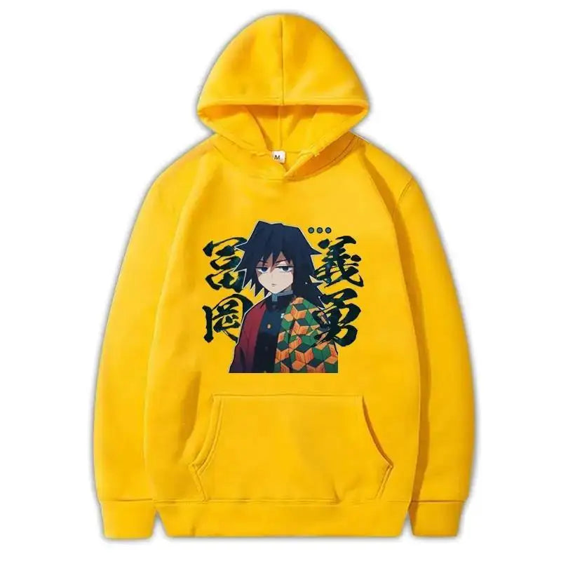Demon Slayer Tomioka Giyuu Printed Hoodie