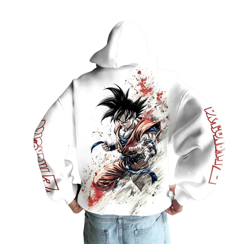 2026 Dragon Ball Retro Anime Hoodie - Son Goku Print