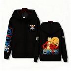 One Piece Luffy Zip Up Hoodie for Men & Women