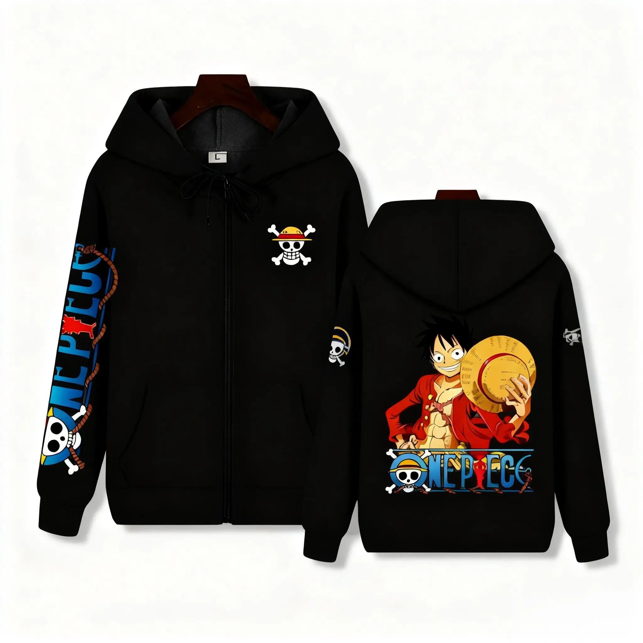 One Piece Luffy Zip Up Hoodie for Men & Women