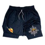 Unisex Luffy Anime 2-in-1 Sportswear Shorts