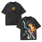 Anime Demon Slayer T-Shirt Vintage Cotton Graphic Tee