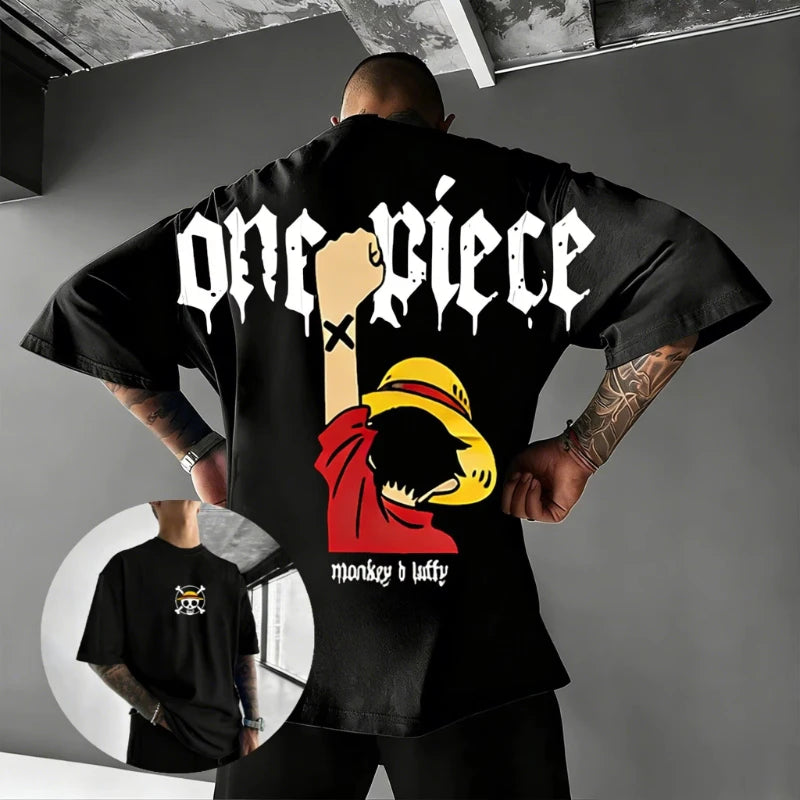 Oversized Vintage Luffy Anime T-Shirt for Men & Women