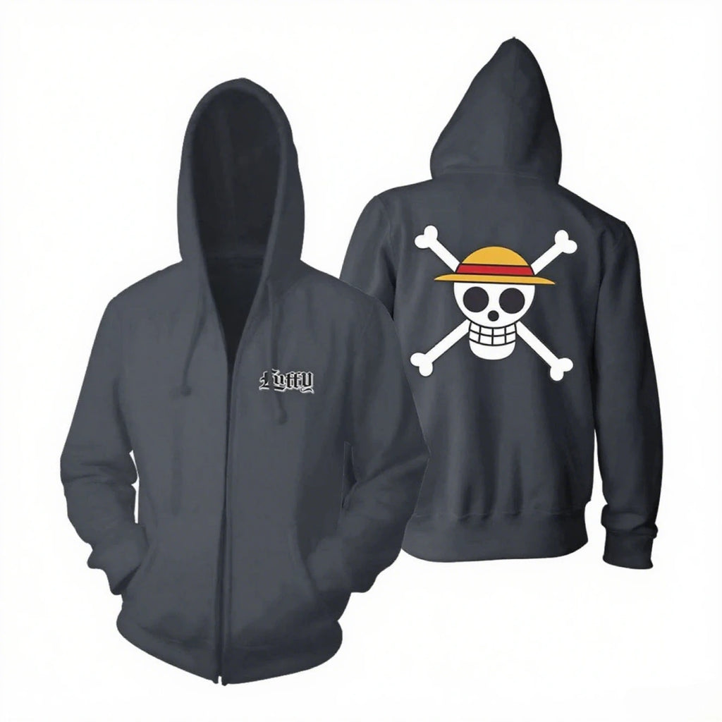 One Piece Luffy Zip Up Hoodie - Anime Streetwear