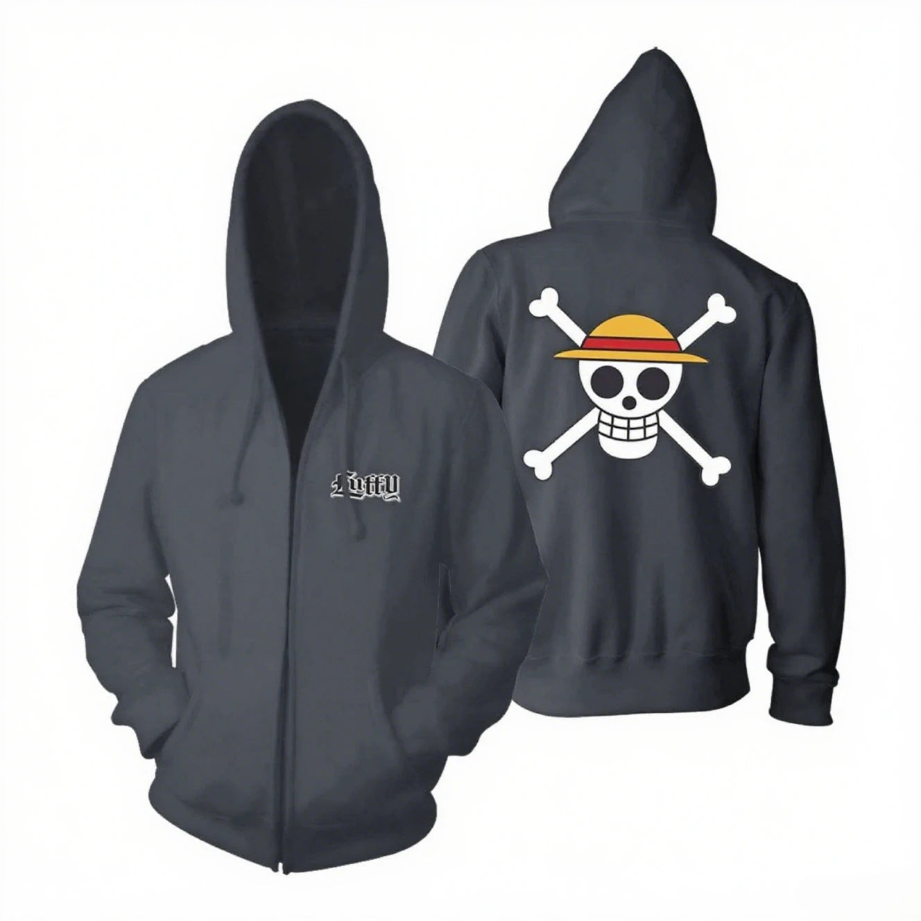 One Piece Luffy Zip Up Hoodie - Anime Streetwear