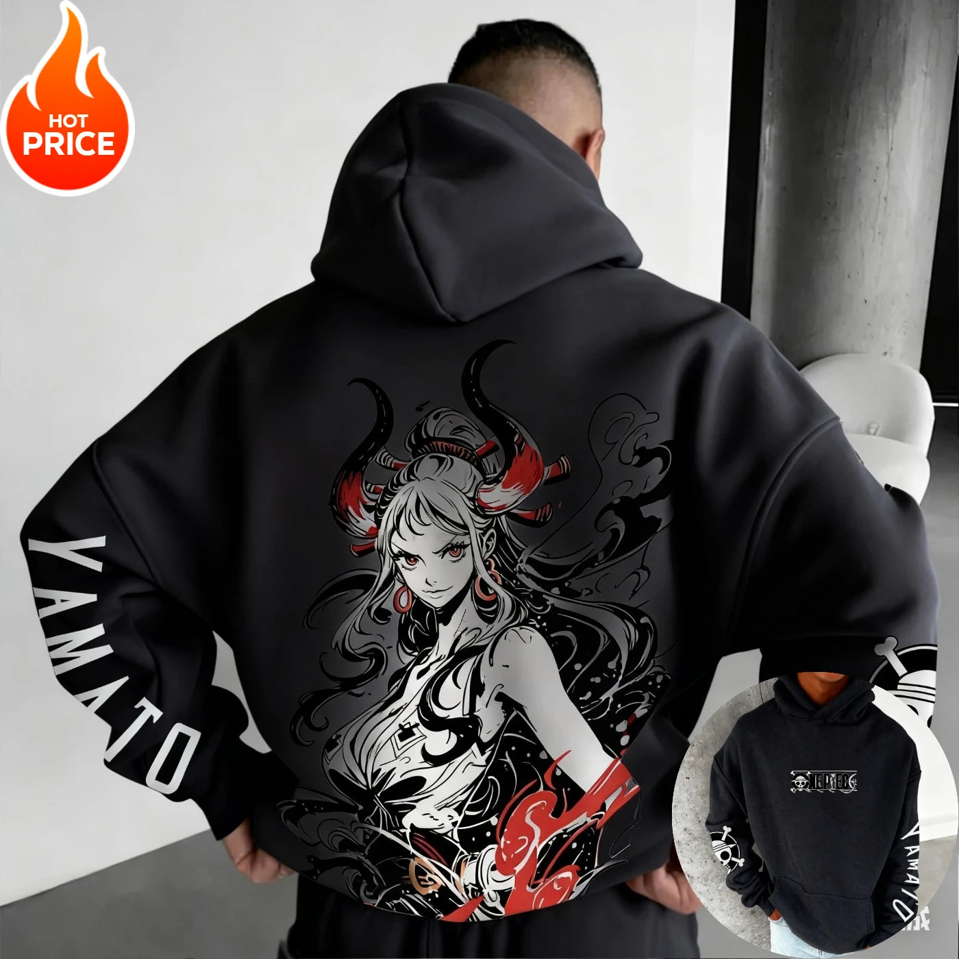 ONE PIECE Yamato Oversized Hoodie for Winter